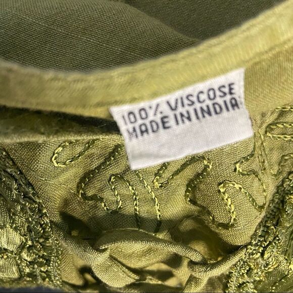 100% VISCOSE Made in India Tunic Lace Uo Dress Summer Dress - Picture 8 of 11